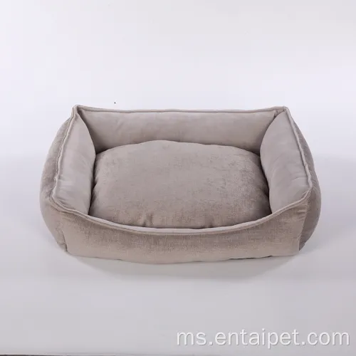Katil anjing Bolster Soft Cover Soft Cover Black